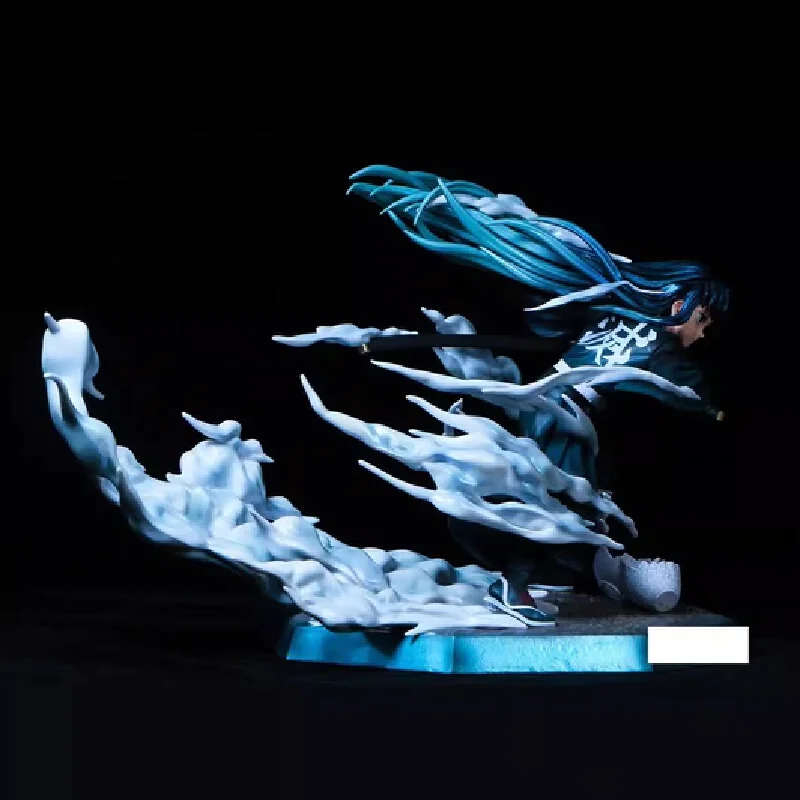 Demon Slayer Kimetsu No Yaiba Mist Pillar Tokito Muichiro Battle Pose Anime Merchandise Action Figure Desktop Decoration Model