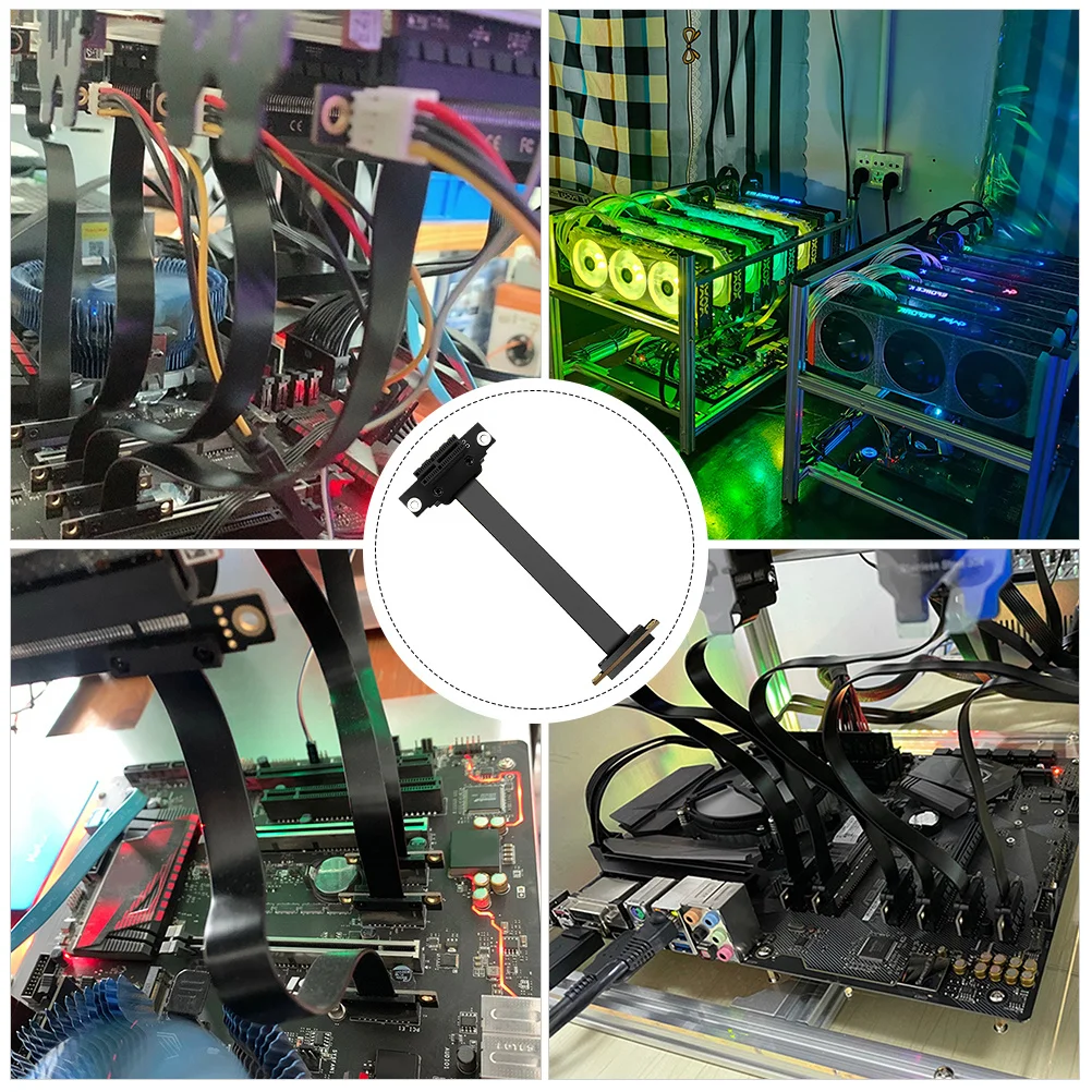 

Pci-E 3.0 Riser Cable 30cm High Speed Wear Resistant Pcie Extension Cable for GPU Computer Parts Pci-E Riser Computer Accessory