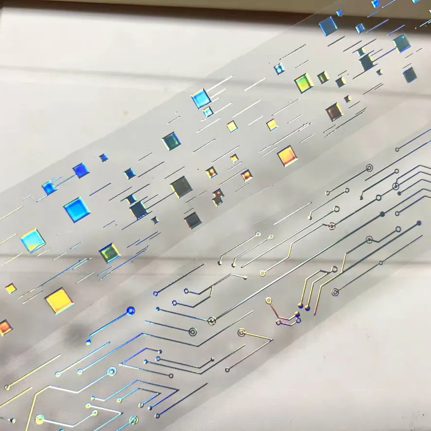 

Декоративная клейкая лента Pet Washi Tape E42 с лазерным серебряным эффектом, универсальная, для скрапбукинга, с квадратным узором, серия «На что ты смотришь»