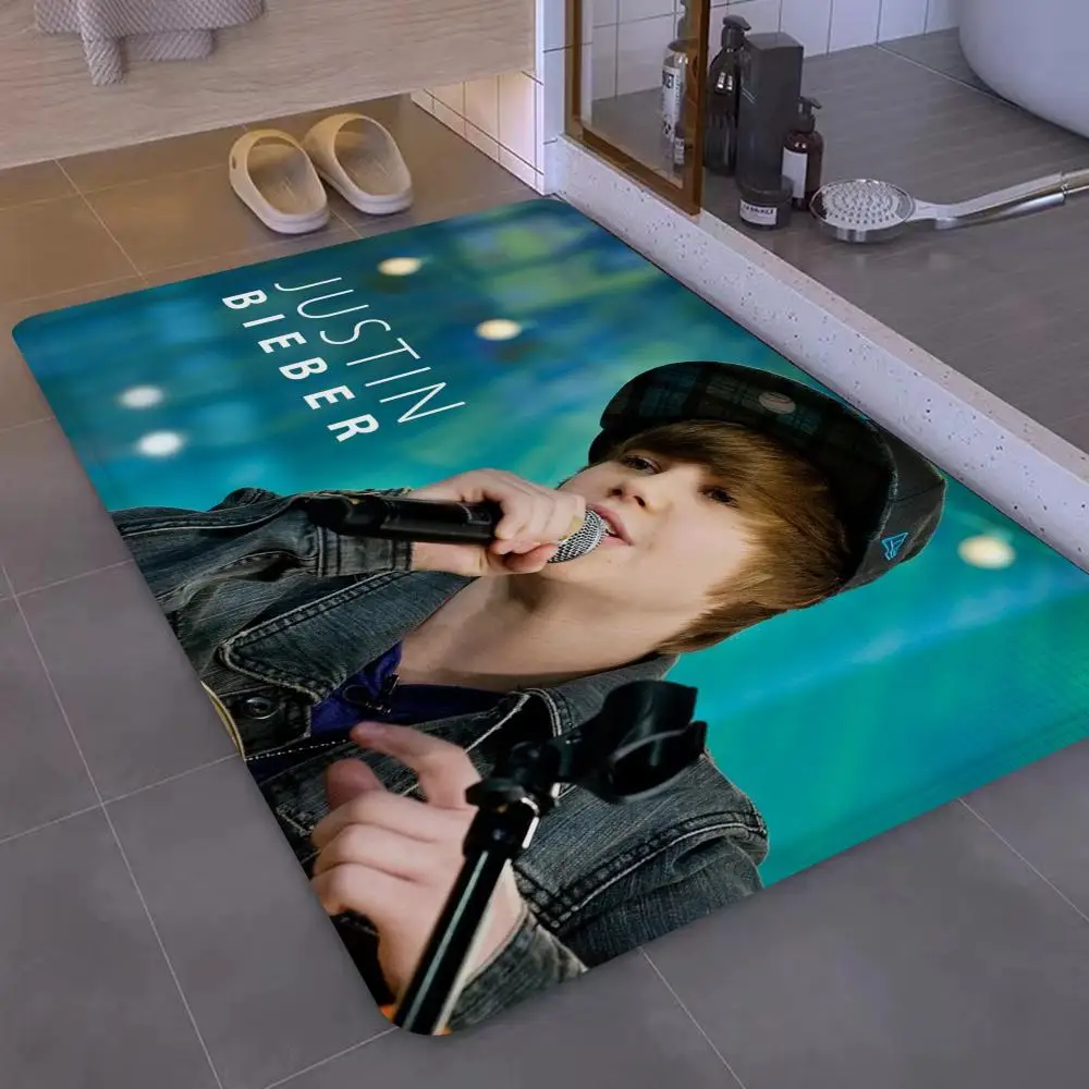 Justin Bieber Floor Mat Entrance Door Mat Nordic Style Home Doormat Bathroom-Toilet Mats Bedroom Hotel Decor Mat