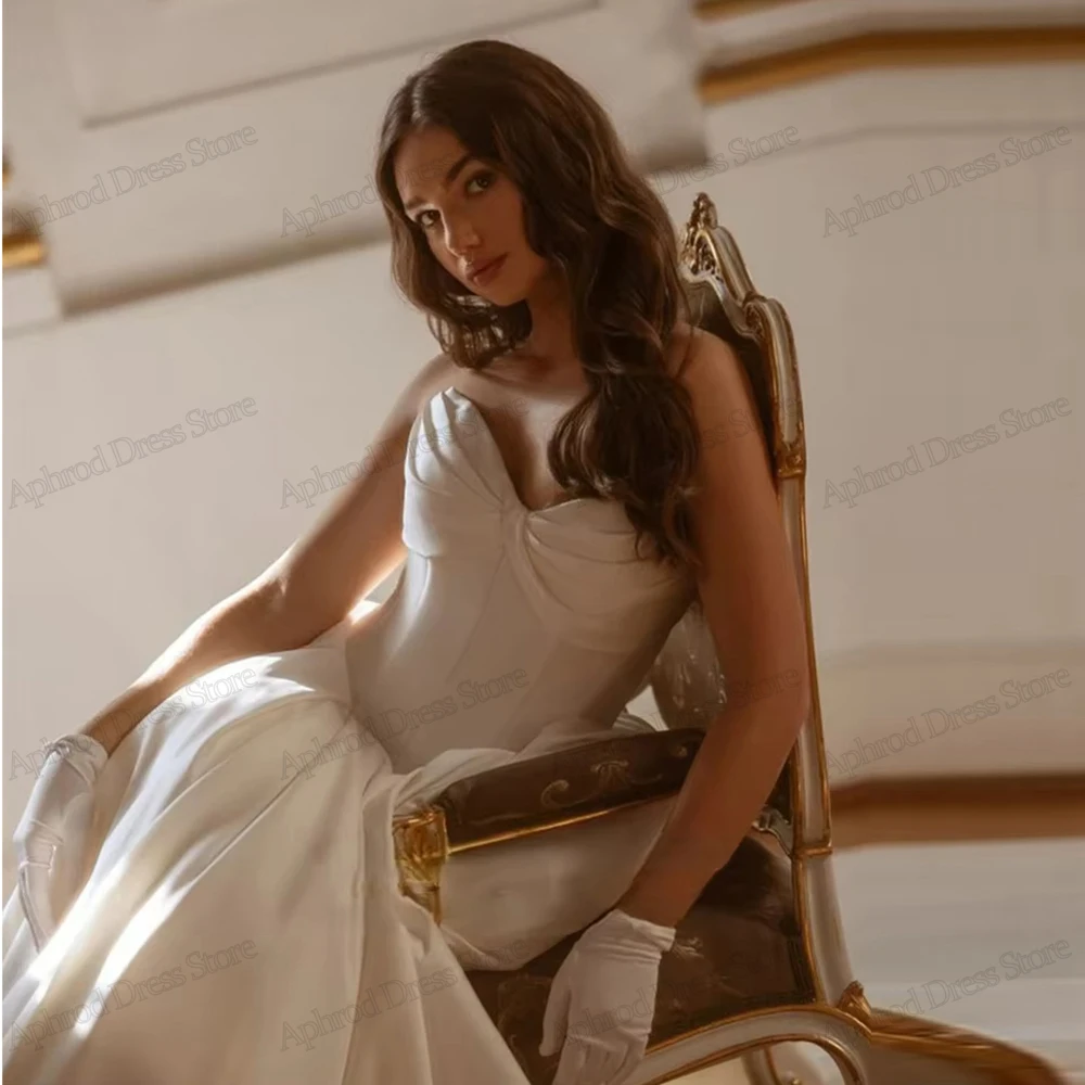 فساتين زفاف رشيقة زي العرائس الساحرة مثير بدون حمالات بدون ظهر رداء للحفلات الرسمية Vestidos De Novia مخصص 2026 #3