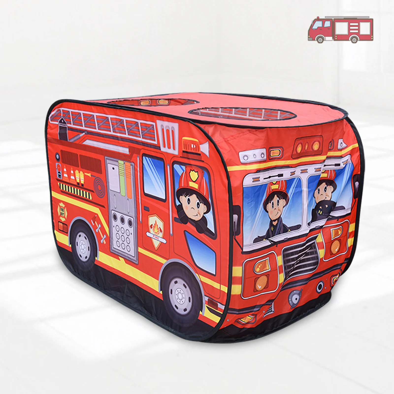 Tenda per auto pieghevole comoda per bambini, giocattolo per casa da gioco per bambini, piscina con palline oceaniche, camion dei pompieri, base segreta per ragazzi e ragazze