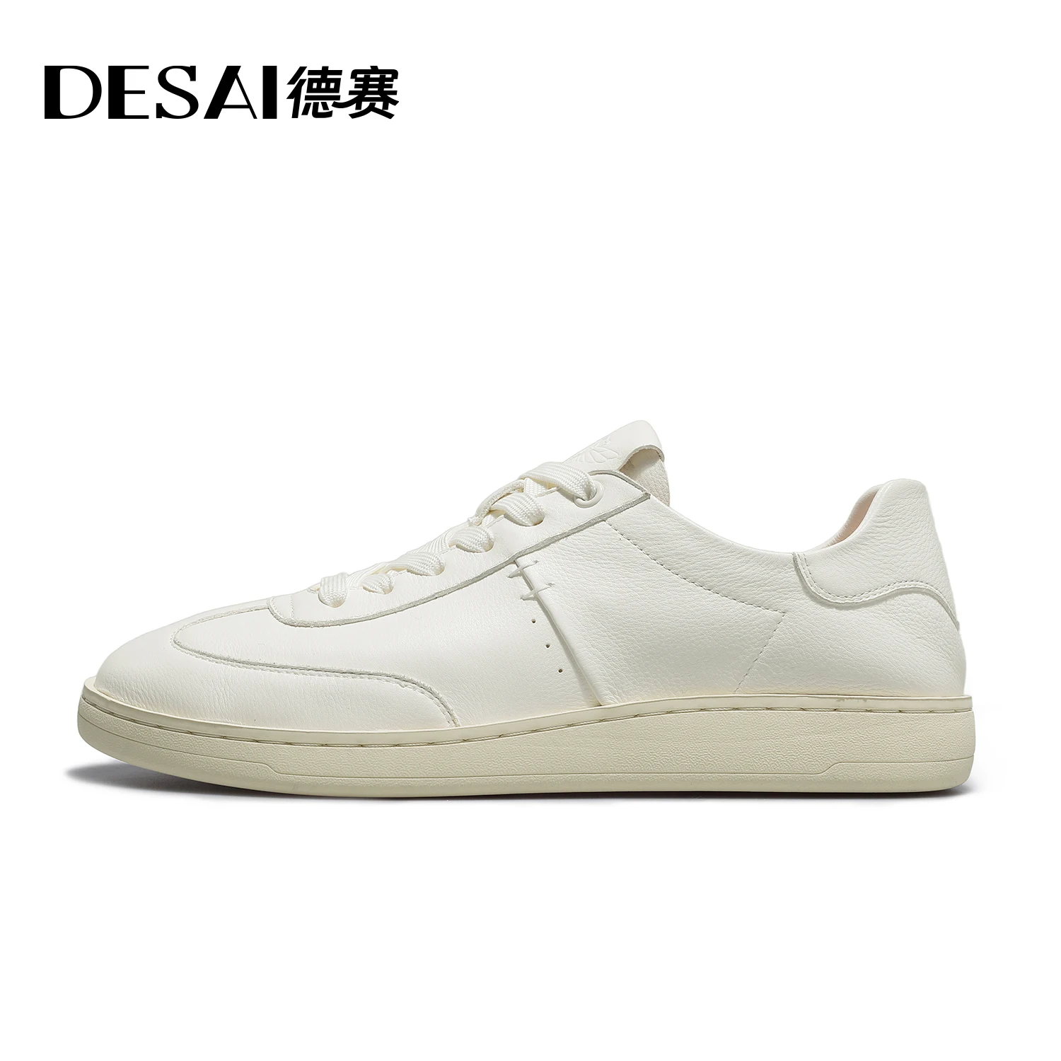 DESAI Sepatu kulit ringan untuk pria; sepatu kasual dengan papan bernapas dan permukaan lembut
