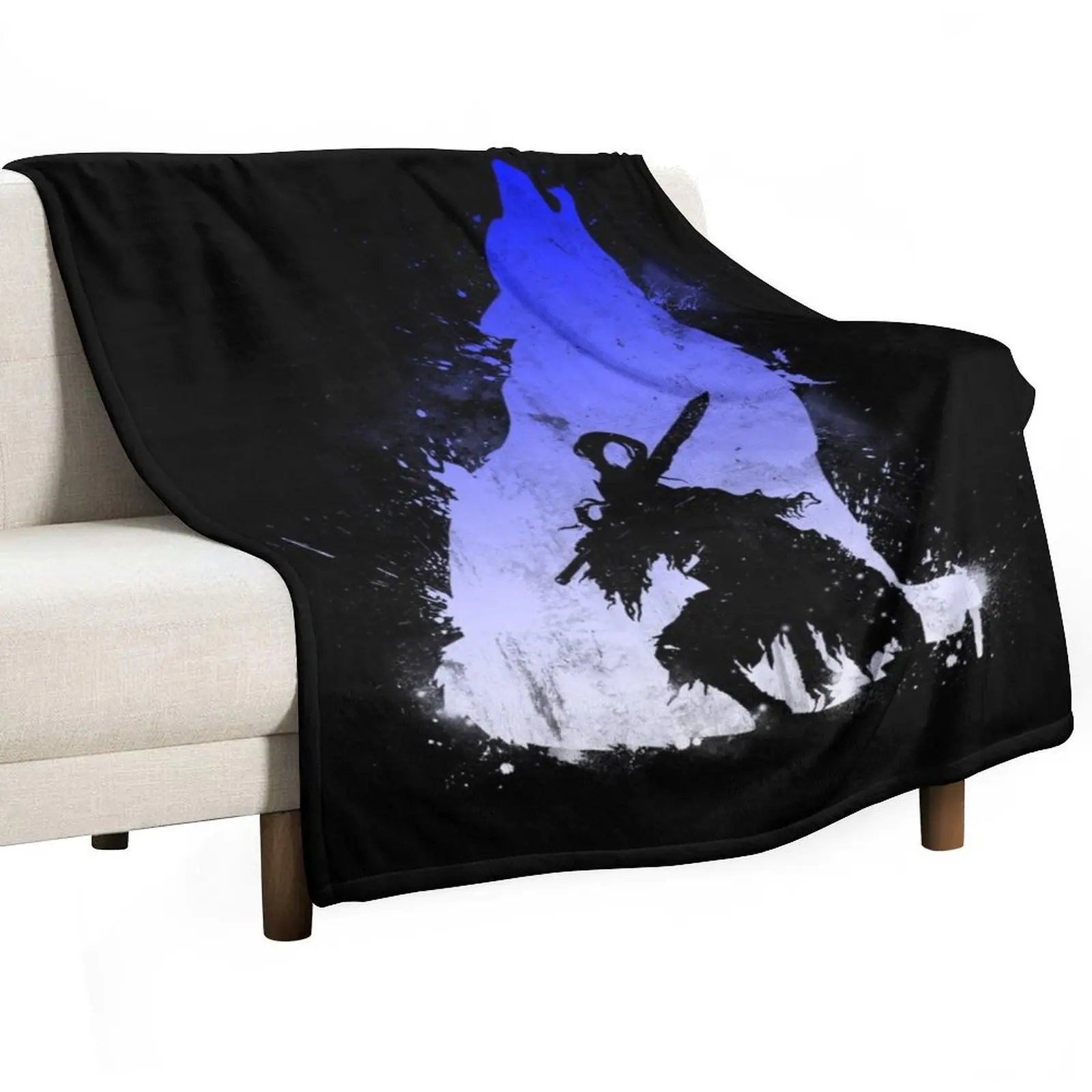 The Walker of Abyss (Version Blue/White) Throw Blanket Moving Luxury Thicken Camping Retros Blankets