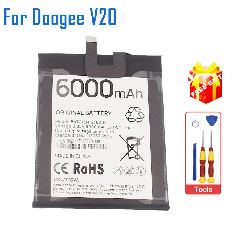 

DOOGEE V20 Battery New Original Battery Inner Built Cell Phone Battery Repair Replacement Accessories For DOOGEE V20 Smart Phone