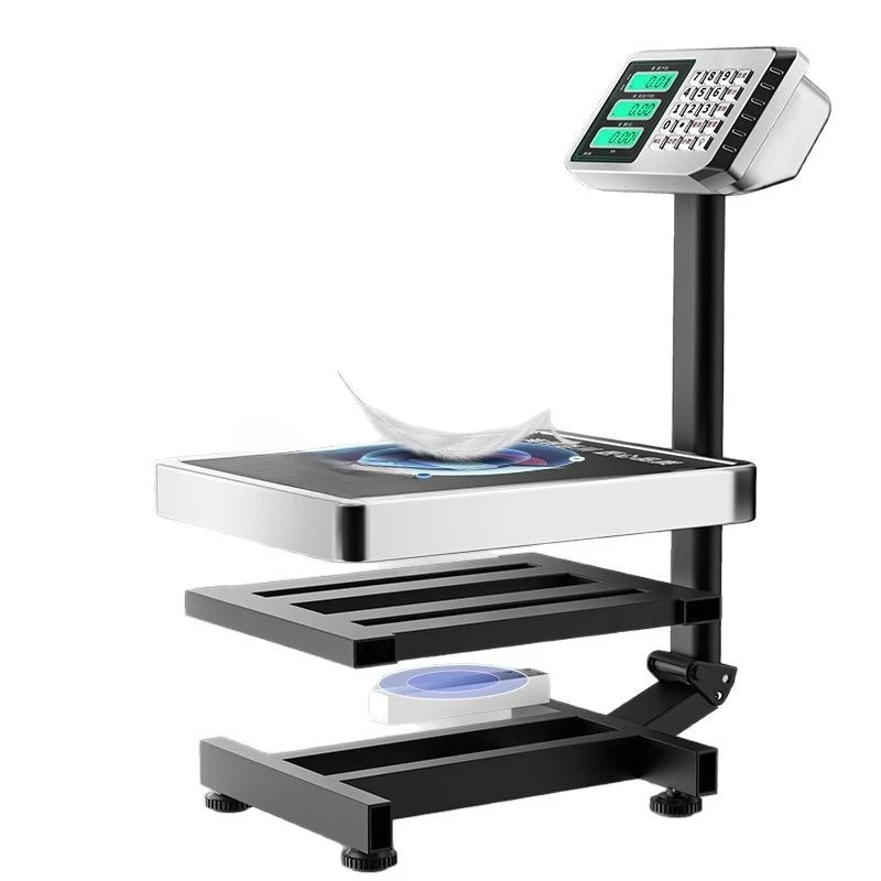 

Electronic scale weighing commercial precision folding scale household 100kg business 300kg table scale weighing device