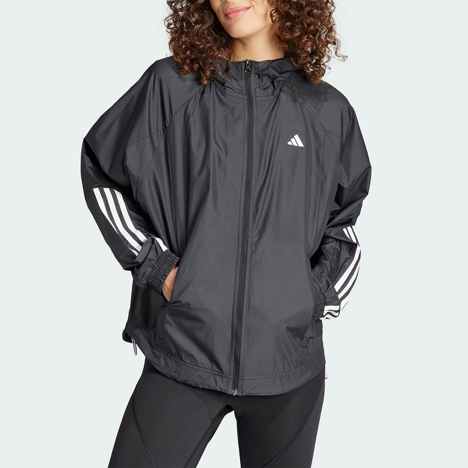 

Adidas genuine genuine HYGLM WINDB Women's Sportswear Hooded Jacket IS8036