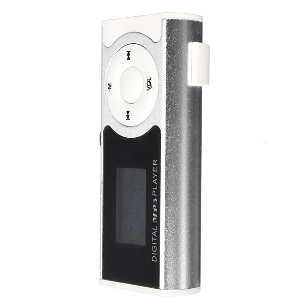 مشغل مشبك USB صغير مشغل MP3 شاشة LCD بطاقة SD TF صغيرة سعة 16 جيجابايت