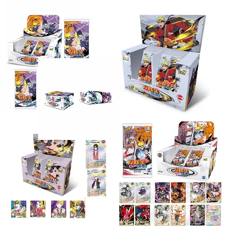 Caja de refuerzo de tarjetas de colección de Naruto, Kayou Tier1 Wave1, juegos de balas, juguetes periféricos de Anime para niños, regalos de cumpleaños