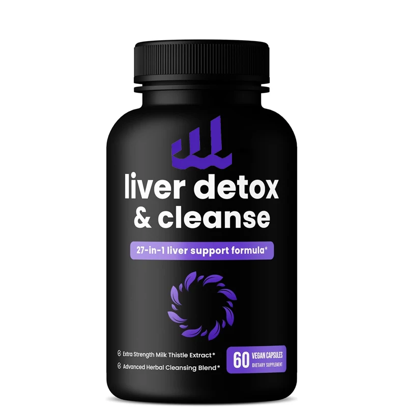 Liver cleansing, detoxification, and repair formula | Over 20 herbal plants: Milk thistle extract contains silymarin, etc