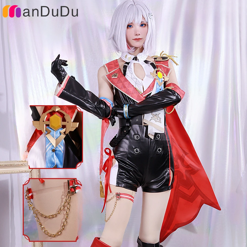 

Game Honkai Star Rail Topaz Cosplay Costume Role Play Comic Con Dress Hallowmas Party Wigs Animation Prop 3D PU