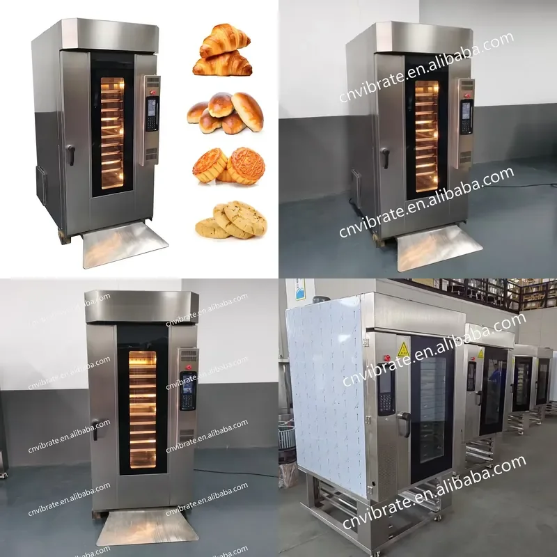 2026 VBJX Commercial Industrial burner Electric Pizza Biscuit Rotary Rack Baking Bakery Oven Prices