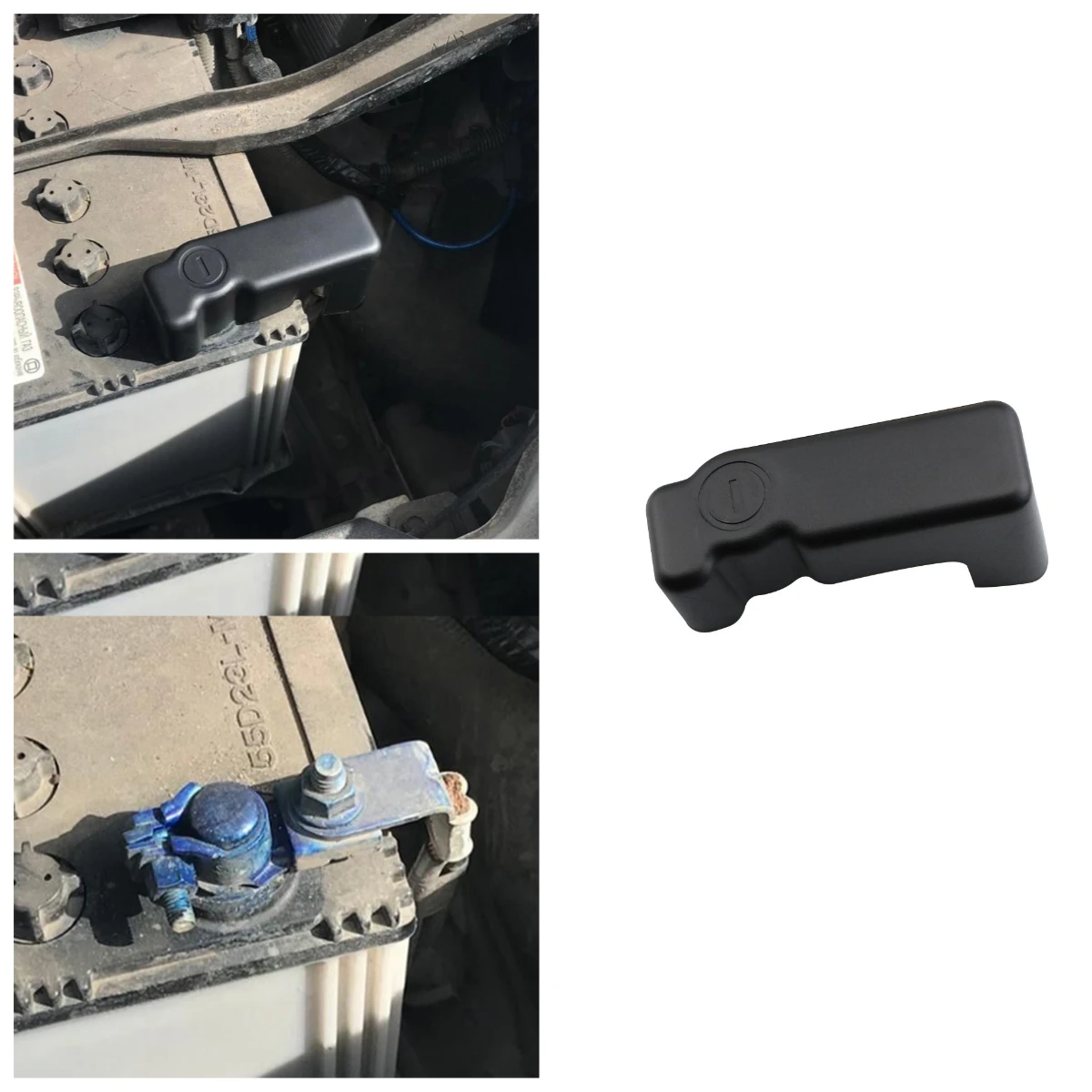 Car Battery Terminal Cover Protector for Toyota Hilux Fortuner SW4 Innova Crysta 2015-2018 Negative Battery Pole Cap