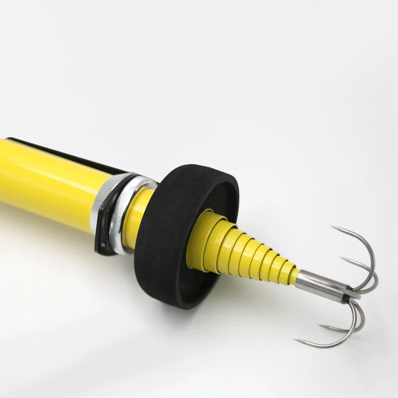 3M Portable Fishing Hook Retractable Squid Five Hooks Corrosion Preventive Wear-resistant Tackle Tools Sea Fishing Carbon Pole