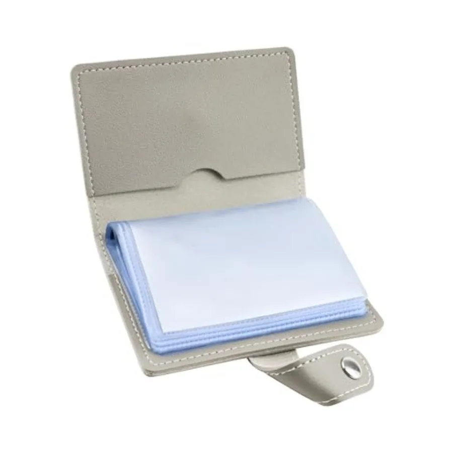 RFID Blocking Leather Business Card Organizer 26 Slots