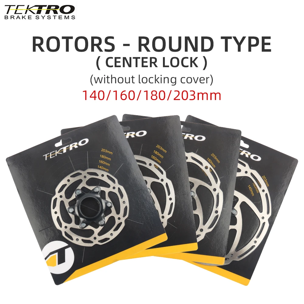 TEKTRO Bicycle Disc Brake Rotor 140mm 160mm 180mm 203mm Bicycle Hydraulic Disc Brake Rotors For MTB/Road Bike Brake Accessories