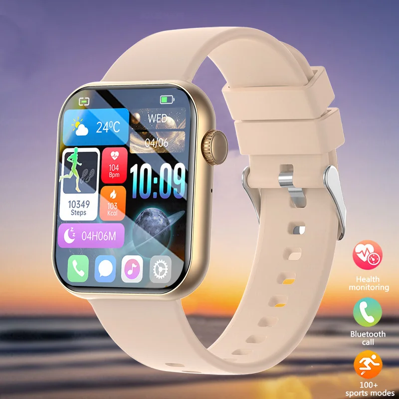 

Новинка 2023 года для умных часов Xiaomi, 1,90-дюймовый сенсорный мультиспортивный режим, Bluetooth-монитор вызова и здоровья, умные часы для Android iOS