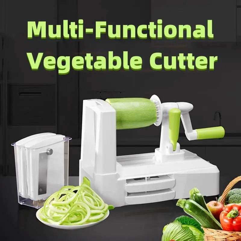 

Kitchen Hand-operated Multi-Functional Vegetable Cutter Rust Resistant Practical Manual Vegetable Slicer For Home