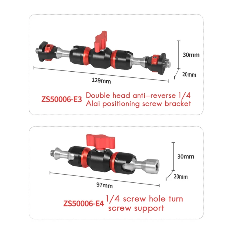 Universal Adjustment 1/4 Interface Fill Light Bracket Live Photo Strange Hand Photography Replacement Parts Style A