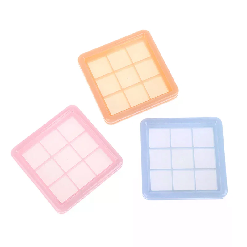 9 شبكات فارغة عينيه حالة لوحة العين مخزن للمكياج طبق للنساء الفتيات ماكياج المبتدئين DIY بها بنفسك ظلال العيون أداة #4