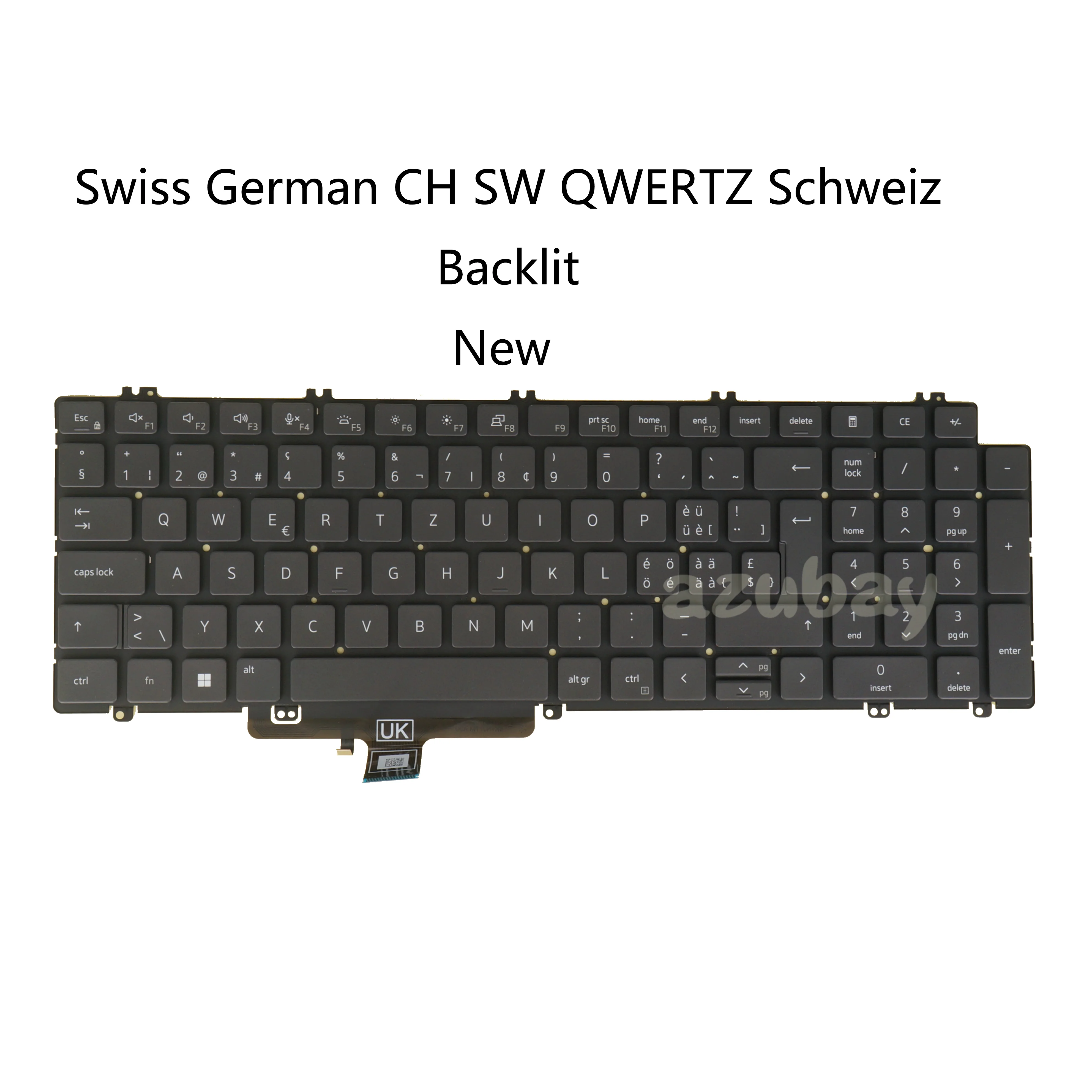 Verlicht Laptop Toetsenbord Voor Dell Latitude 3540 5520 5521 5530 5531 5540 Ons Verenigd Koninkrijk Franse Azerty Zwitserse German Qwertz