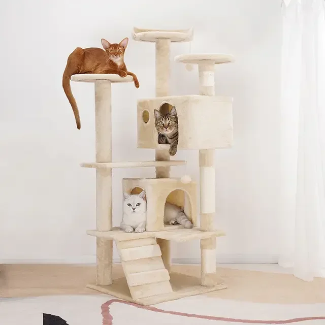 

Premium Customized cat climbing frame, nest shelf, large tree integration, jumping platform is universal