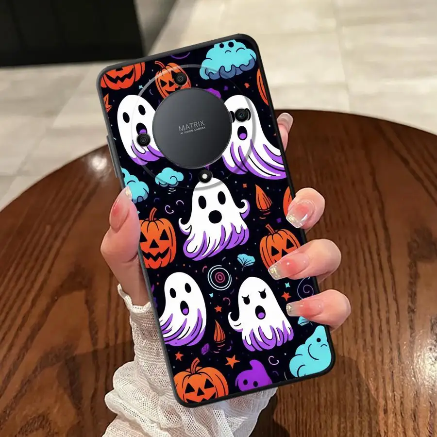 Halloween Ghost Case voor Honor X8 90 Lite 70X9 X9a 8XX7 X7a X9c Soft Back telefoon Cover