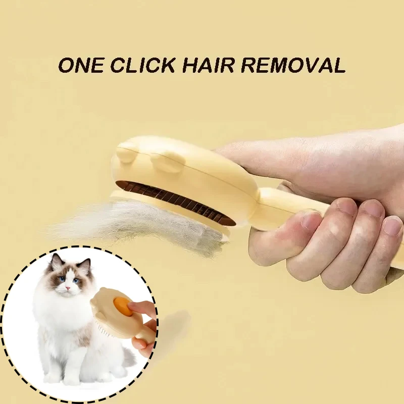 

Cat Pin Comb Hair Removal Grooming Brush Long Hair Stainless Steel Comb Dog Cat Accessories Remove Floating Pet