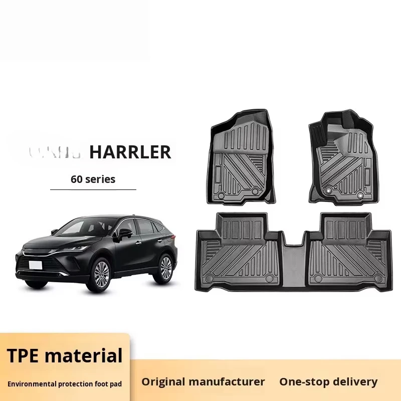 

For Harrier 60 Series Right-Hand Drive TPE 5mm Thick Punched Car Floor Mats Environmentally Friendly Odorless