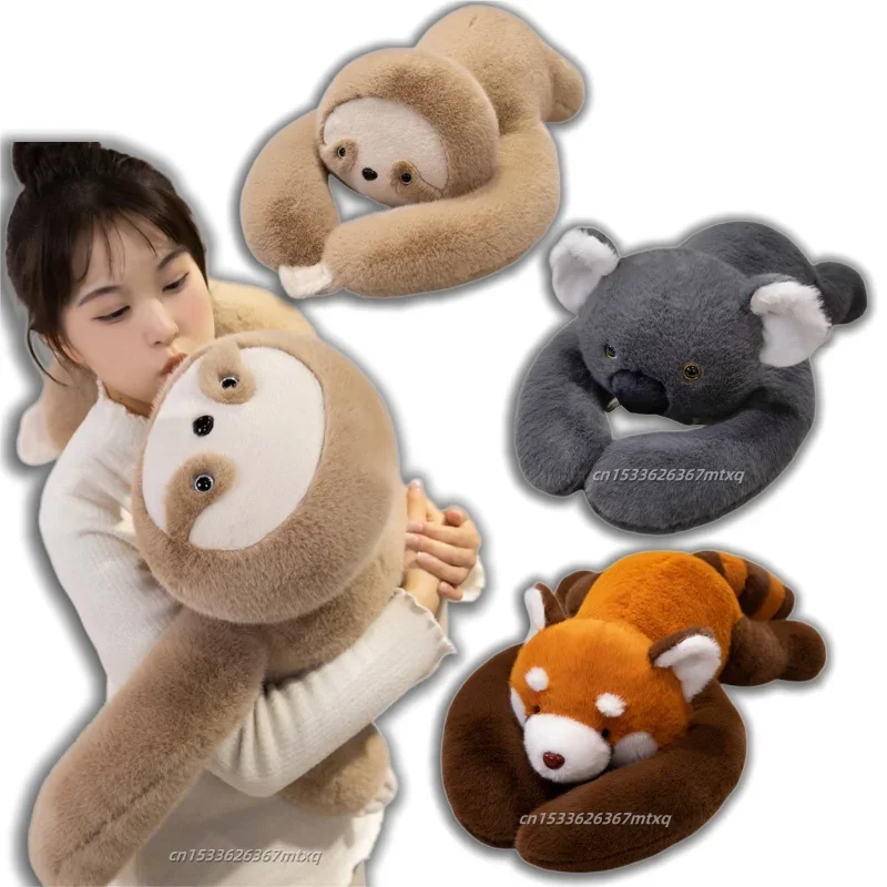 

Мягкая плюшевая игрушка с длинными руками: красная панда, ленивец, коала. Мягкая подушка-обнимашка, подарок для девочки, декор для дома.