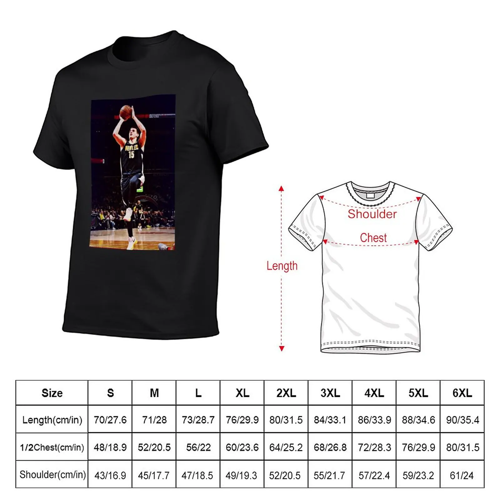 New Nikola Jokic #2 T-Shirt Short sleeve Oversized t-shirt quick drying t-shirt men t shirts