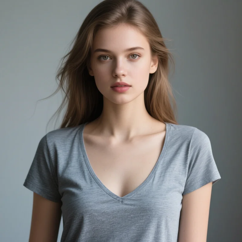 T-shirt scollo a V per donna: look stagionali