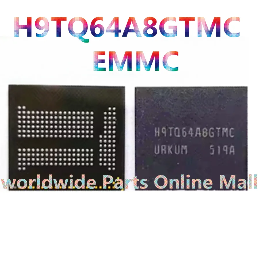 1pcs-5pcs H9TQ64A8GTMC EMMC EMCP UFS 8GB eMMC BGA221 NAND Flash Memory IC Chip Soldered Ball