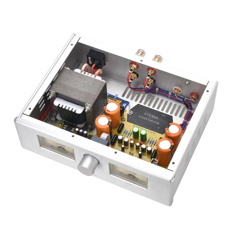 

BRZHIFI New Sanyo Thick Film STK44 Retro Stereo Amplifier 2 Channel HIFI Audio BT5.0 Double Head Audiophile Amplificador