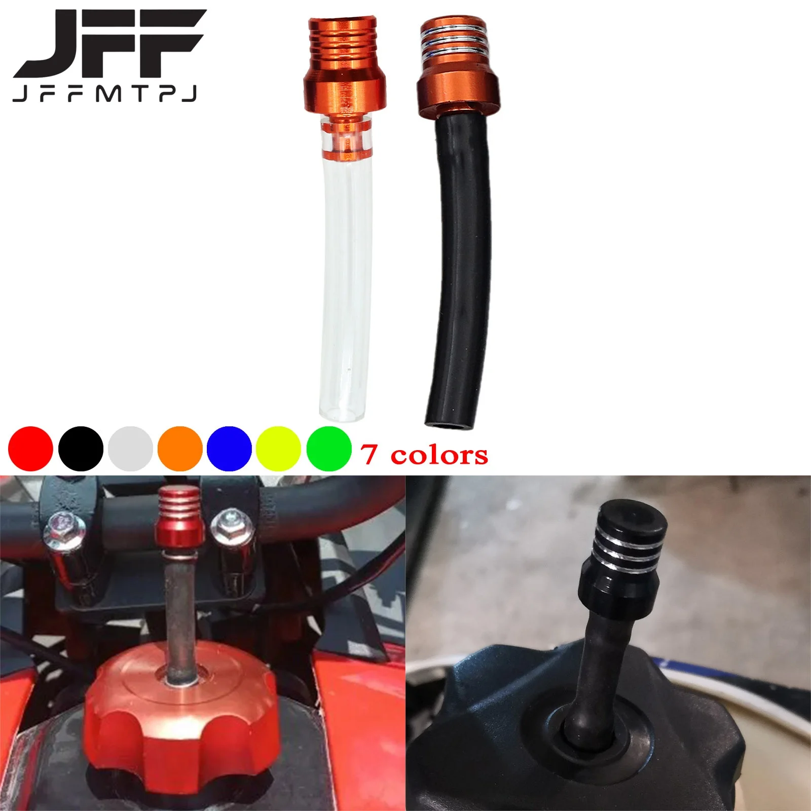 Motorcycle ATV CNC Fuel Tank Breather Pipe Gas Fuel Cap Valve Vent Breather Hoses For KTM Suzuki Honda Husqvarna Yamaha Kawasaki