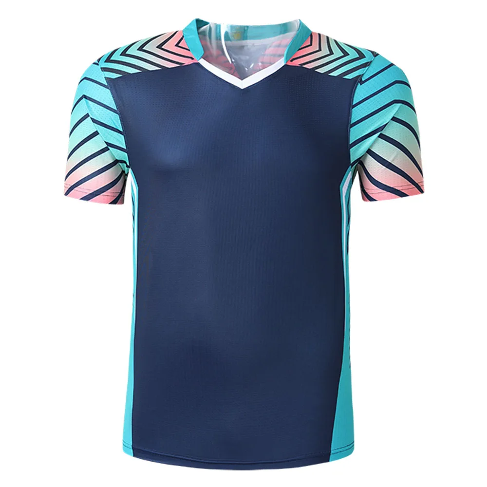 Short Sleeve Sports Tennis T-shirt Jersey for Men Women 2024 Summer Quick Dry Print Table Tennis Ping Pong Badminton Uniform Top