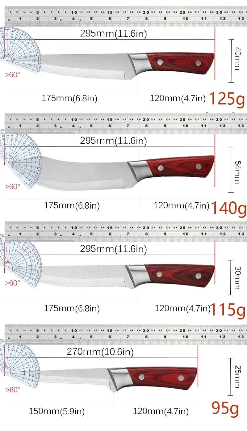 Boning Knife Professional Kitchen Knives Stainless Steel Meat Cleaver Chef Knife Cooking Knives Fruit Knife Kitchen Supplies