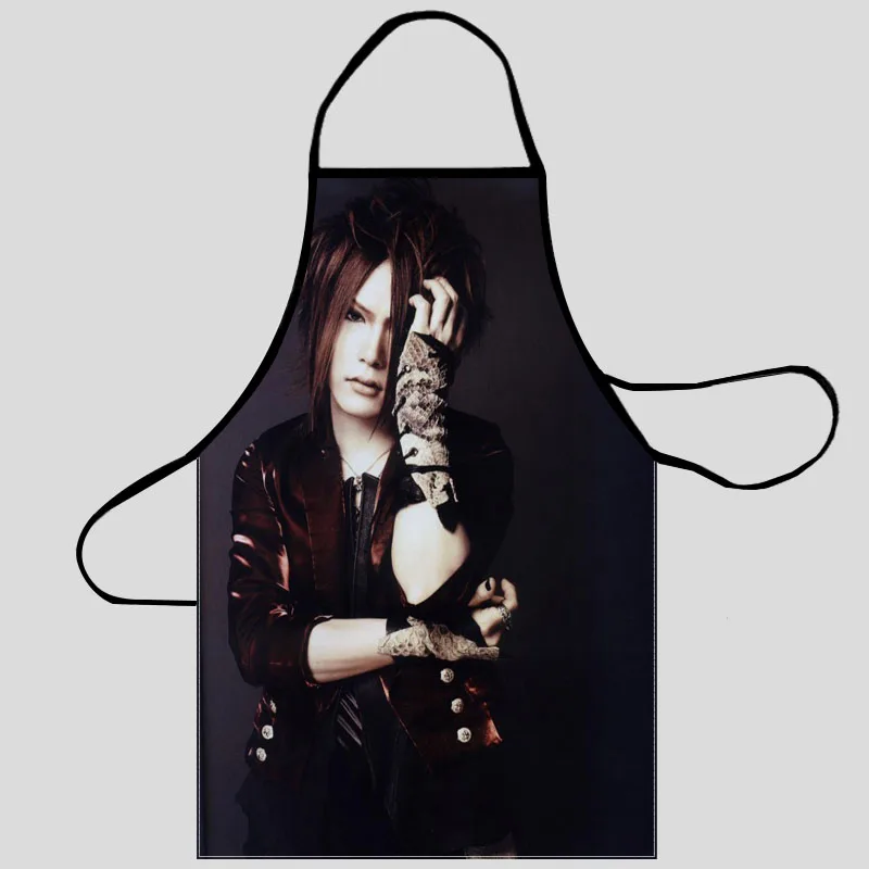The Gazette Uruha نمط أكسفورد النسيج المئزر للرجال النساء المرايل المنزل الطبخ الخبز تنظيف مآزر اكسسوارات المطبخ