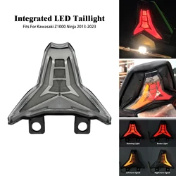 Motorcycle LED Taillight Rear Run Brake Turn Signal Integrated Lights For Kawasaki Ninja ZX10R ZX6R Z400 2016-2023 Z1000 13-2023