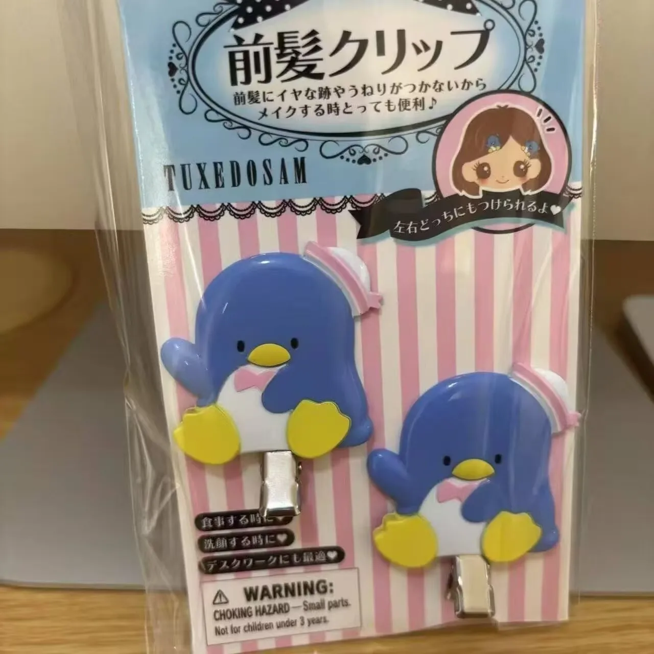 2 sztuki spinek do włosów Sanrio Kitty i Bear, bezśladowe klipsy do długich grzyw, słodkie i długie, idealne na prezenty dla dziewczynek.