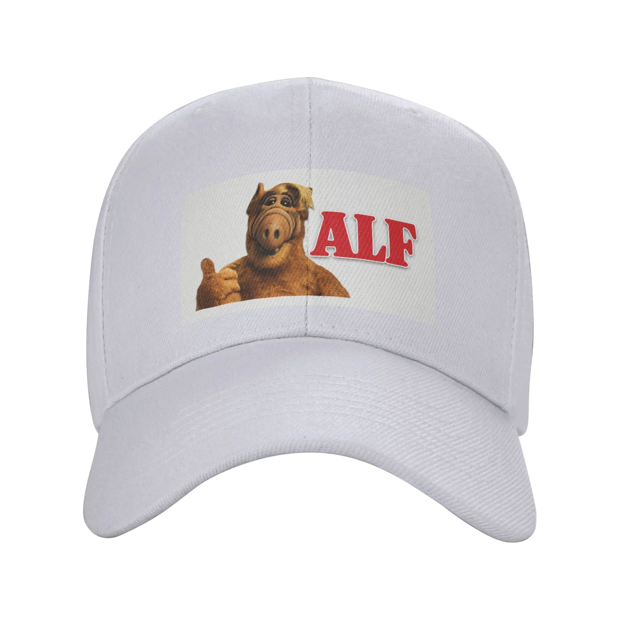Alf 60 Curved Brim Baseball Cap Collegiate Style Black Cap