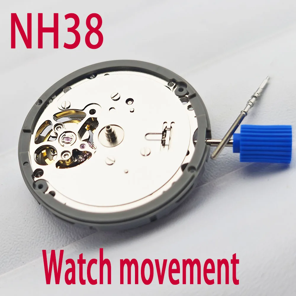 NH38 Automatic Mechanical movement Men's watch Winding mechanical movement 24 gems for NH38 dial case strap Other watch accessor