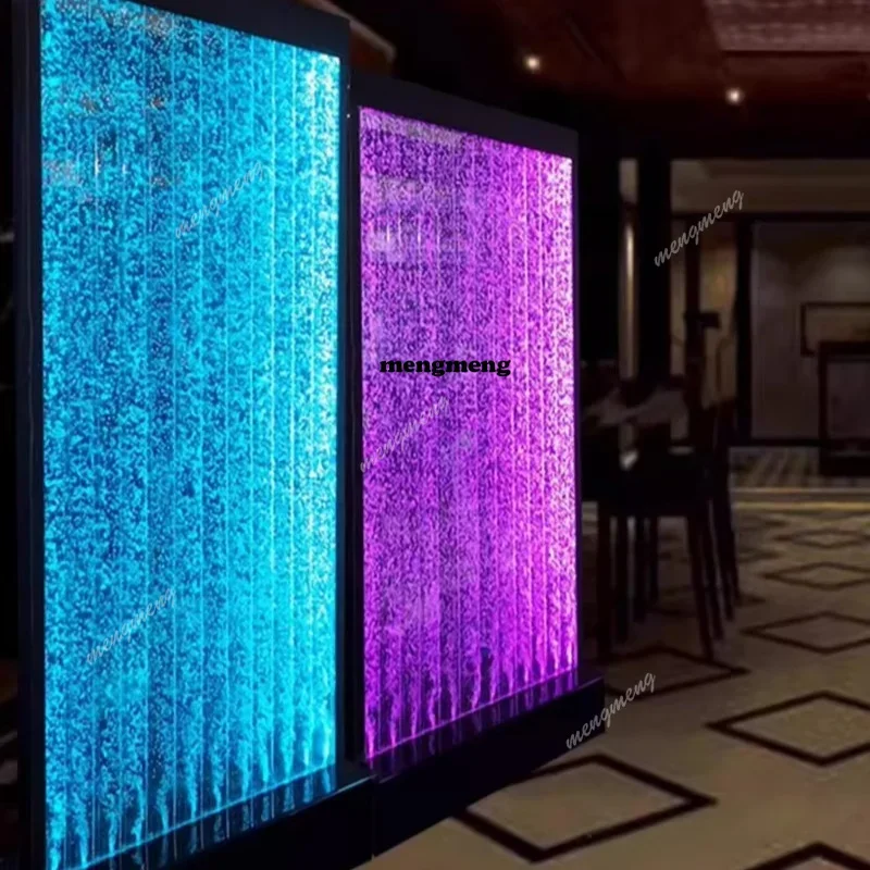 Y136 Acrylic Water Curtain Wall LED Bubble Screen - Partition Background Wall Decor