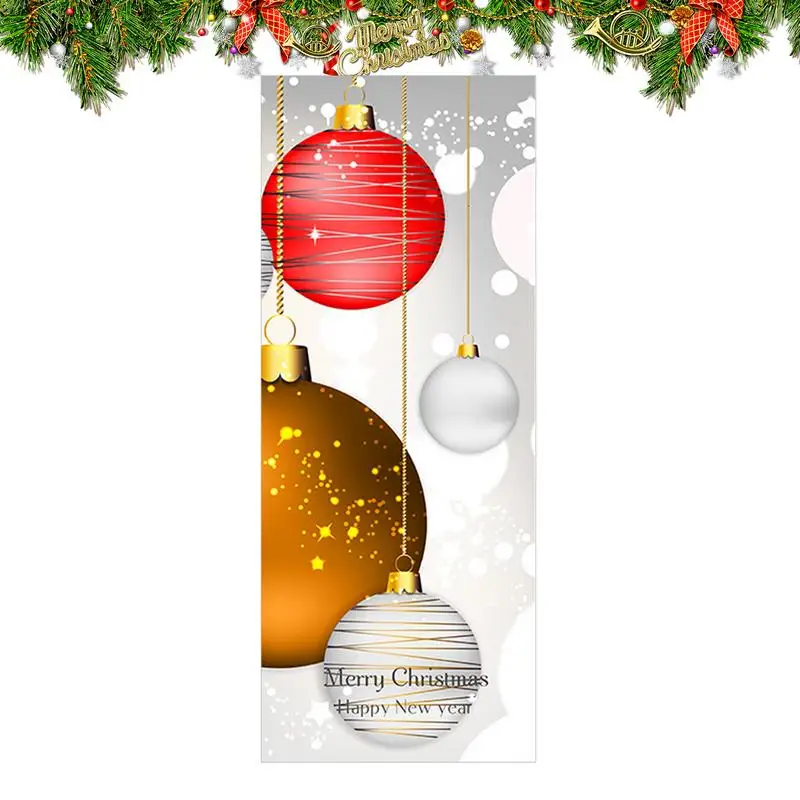 Removable Christmas Door Decals Door Clings Decorations Funny Holiday Decals Festive Exquisite Seasonal Door Stickers