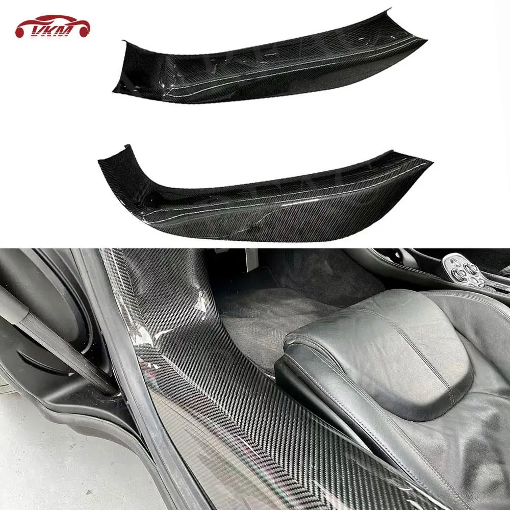 

Dry Carbon Fiber Side Splitter Cover Auto Racing Side Skirt Extension Board Door Sill for Mclaren 540C 570S 570GT Car Styling