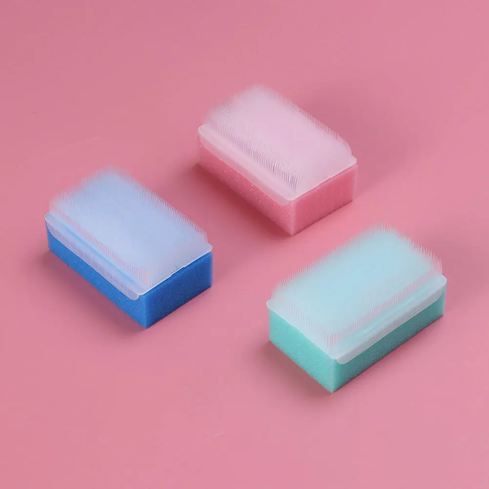 5 قطعة حمام الطفل الإسفنج فرشاة لينة تدليك دش الغسيل الاطفال الوردي الأصفر الأزرق الأخضر الأبيض فرشاة اغتسال الاستحمام الغسيل #1