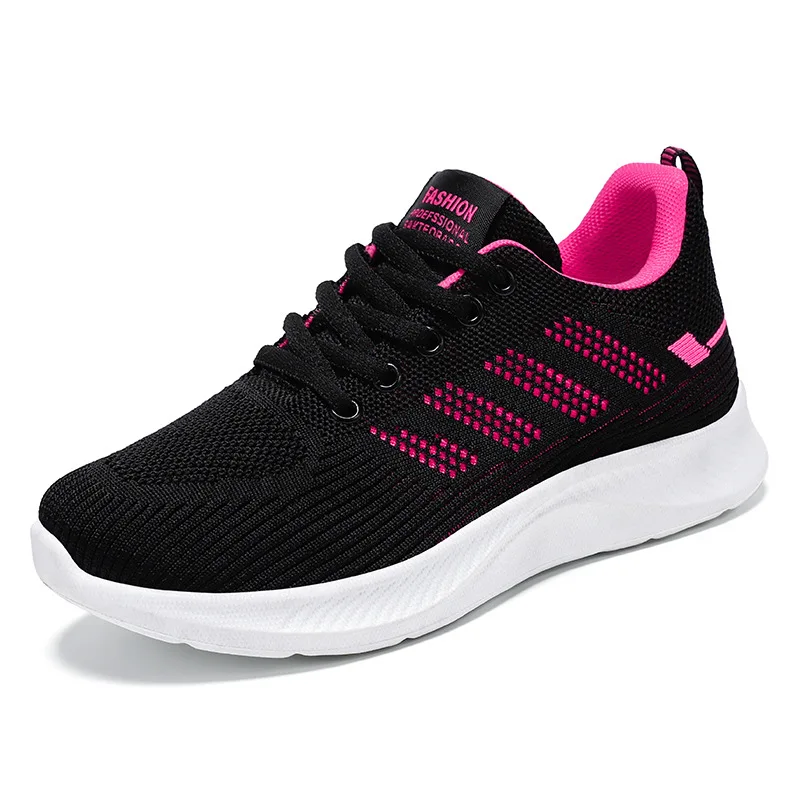 

Women Sneakers Mesh Breathable Sports Running Jogging Platform Flat Shoes Student Casual Shock-absorption Sneakers Tennis Shoes