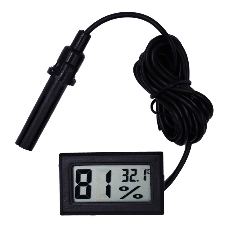 YIDU Humidity Temperature Meter Digital LCD Indoor Convenient Thermometer Hygrometer Gauge Instruments With External probe