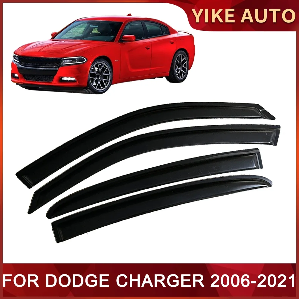 

Window Visor for DODGE CHARGER LX LD 2006-2021 Weathershied Door Visor Wind Sun Rain Guards Side Window Wind Deflectors Auto