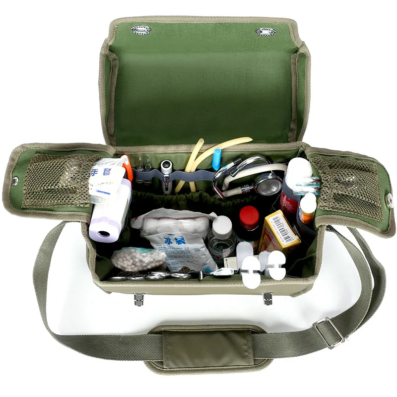 First Aid Kits Empty Emergency Doctor Visiting Bag Trauma Shoulder Bag Medical Supplies for Disaster Relief Field Trips Camping